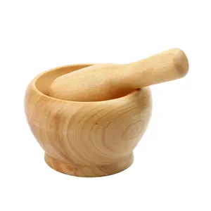 wood mortar and pestle