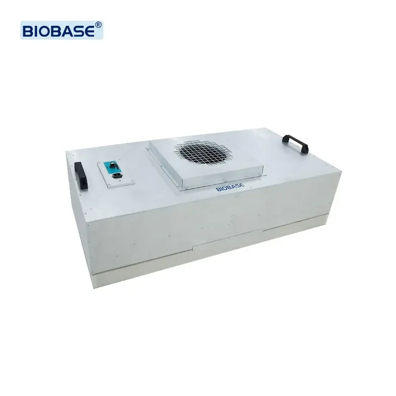 Unidade de filtro de ventilador BIOBASE com anti-corrosão e à prova de ferrugem, unidade de filtro de ventilador Hepa FFU, unidade de filtro de ventilador para laboratórios