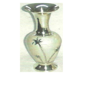 Indian Wholesale Brass Cast Flower Pot Hand Crafted Metal Flower <b>Vase</b> With <b>Engraving</b> Design - Product Image 3