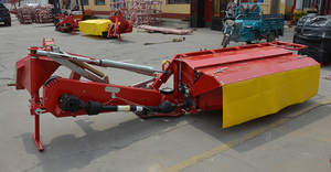 Machine agricole : Tondeuse rotative à disques entraînée par prise de force de tracteur, broyeur d'herbe avec <span class=keywords><strong>rouleau</strong></span> - Product Image 4