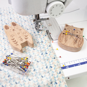 <strong>Magnetic</strong> Wooden Animal-Shaped Pin Cushion <strong>Needle</strong> Minder 100-Pin Capacity Multi-Purpose Hair Clip Paper Clip Organizer for - Product Image 3