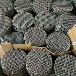 Acero inoxidable 304 316 Grado alimenticio Forma rectangular Herramientas para barbacoa al aire libre Parrilla de <span class=keywords><strong>malla</strong></span> de alambre para picnics - Product Image 6