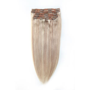 Extensiones de Cabello <span class=keywords><strong>Yamei</strong></span> con Clip, 100% Cabello Humano Remy Indio, 100g/paquete con Trama a Máquina para Todos los Colores - Product Image 3