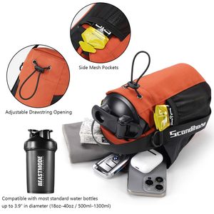 Sac de sport magnétique, porte-bouteille d'eau, sac de rangement multifonctionnel pour téléphone portable avec bandoulière - Product Image 4
