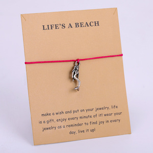 Ocean Beach Shell Shell sirena estiva stella marina dollari di sabbia Octopus cavallo di mare Baby balena coda di squalo braccialetto di fascino di pesce - Product Image 2