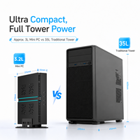 Gaming Mini PC Intel I9-14900F RTX4070 12G GDDR6X 8K Vier Scherm Uitgang Quad Fan Koeling Hoge FPS Gaming Kleine Computer Windows 11