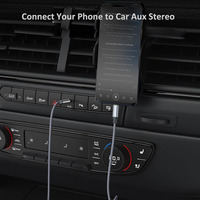 Câble Audio USB C 3,5 mm Aux Hi-Fi Stéréo, Adaptateur Prise Casque en Alliage d'Aluminium Tressé, Câble Auxiliaire Mâle Type C 3,5 mm