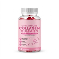 Gummies de Collagène Beauté Intérieure 500mg Peptides Hydrolysés Biotine Vitamine C HA pour Cheveux Peau Ongles 60