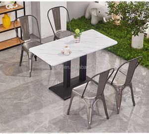 <span class=keywords><strong>Sedie</strong></span> da Pranzo in Metallo Impilabili Colorate - Sedute Commerciali in Stile Industriale <span class=keywords><strong>per</strong></span> Caffè/Ristorante - Product Image 6