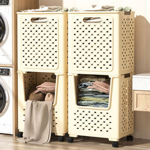 <span class=keywords><strong>Panier</strong></span> à linge pliable et empilable à 2 couches Paniers de rangement pour vêtements sales en plastique <span class=keywords><strong>Panier</strong></span> à linge pliable <span class=keywords><strong>Panier</strong></span> à linge pliable - Product Image 1
