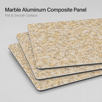 Panneau composite en aluminium marbré blanc veiné de 4 mm, taille personnalisée, revêtement PVDF, panneau ACM pour revêtements de colonnes extérieures