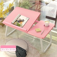 Lit pliable bureau d'ordinateur portable dortoir étudiant bureau de lit avec fente pour carte de téléphone portable avec porte-gobelet table portable d'extérieur pour la maison