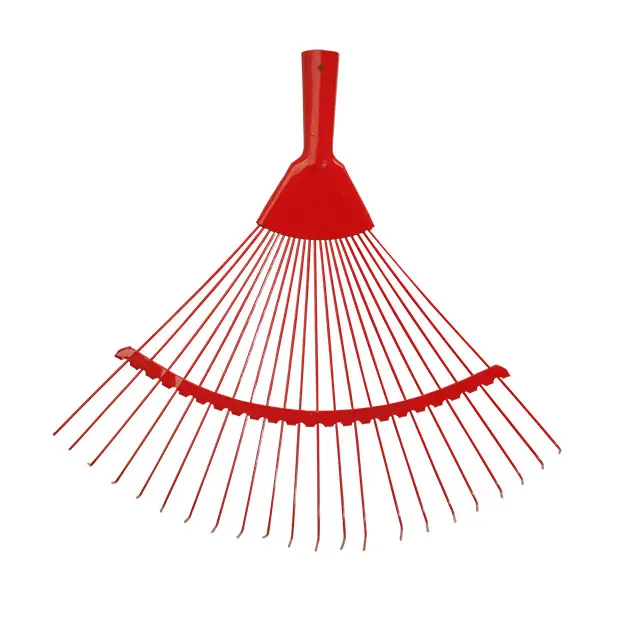 Garden Leaf and Grass Rake Head Without Handle Carbon Steel 22 Claws 22T Grass Collection Tool Green Lawn Rake Head
