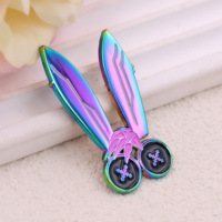 Épingles personnalisées en électrodéposition arc-en-ciel, badges en métal avec logo, ensemble d'épingles en émail personnalisées avec carte de support, badge personnalisé avec estampe