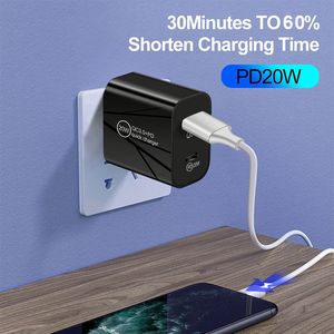 20w Charger Phone Charger Block Dual <b>Usb</b> Quick Charge 3.0 PD Fast Charging Wall <b>Adapter</b> for Smartphones - Product Image 2