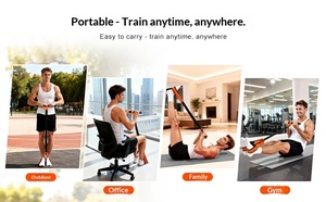 Bande de Résistance Élastique Portable pour Fitness avec Pédales – Entraînement Musculaire des <span class=keywords><strong>Jambes</strong></span> pour Hommes et Femmes – Amincissement et Renforcement Corporel - Product Image 4