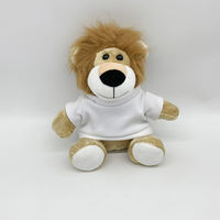 Jouets en peluche lion Offre Spéciale avec t-shirt logo personnalisé peluches d'animaux de dessin animé poupées lion en peluche cadeaux pour enfants