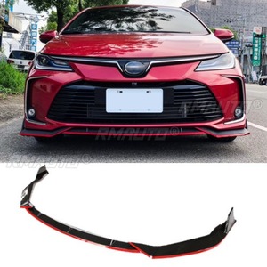 Diffuseur de pare-chocs avant de voiture noir brillant, pièce de modification pour Toyota Corolla 2019-2024, protection et accessoires automobiles - Product Image 3