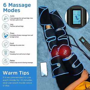 Masajeador de Piernas por Compresión con Masaje Multiárea para la Circulación y Alivio del Dolor, Neuropatía, Hinchazón - Voltaje Universal 110-240V - Product Image 4