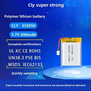 CLY kantong 335050 690mAh 3.7 volt baterai keadaan padat dengan masa pakai sepeda 500 untuk mainan elektronik - Product Image 5