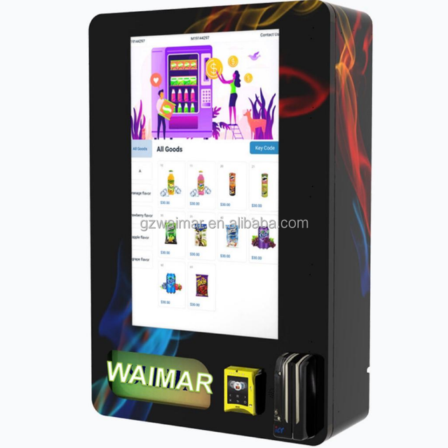 Automatic Dispenser Automat Wall Mounted Vending Machine Mini Touch Screen Multiple Payment Options Reader Vending Machine
