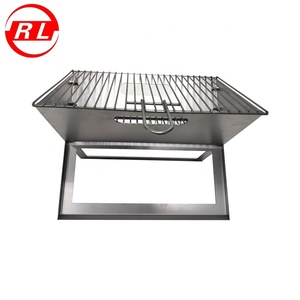 Notebook portatile <span class=keywords><strong>Barbecue</strong></span> griglia a carbone fumatore <span class=keywords><strong>Barbecue</strong></span> da <span class=keywords><strong>campeggio</strong></span> pieghevole <span class=keywords><strong>in</strong></span> acciaio all'aperto - Product Image 4