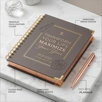 Carnet de notes quotidien personnalisé à couverture rigide, spirale, cadeau haut de gamme, couleur personnalisée, 120 feuilles, planificateur