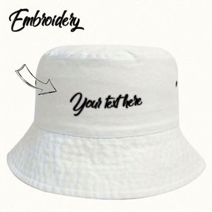 Custom Lightweight Summer Bucket <b>Hat</b> Embroidery for <b>Men</b> Women's <b>Sun</b> Protection for Fishing Casual Outings Cycling Beach Outdoor - Product Image 6