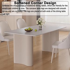 Moderno 120cm tavolo da pranzo in marmo bianco Base in metallo per piccoli spazi appartamenti per casa Hotel Villa sala da pranzo mobili - Product Image 5