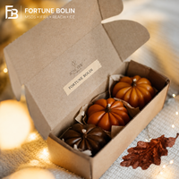 Bougie parfumée artisanale de luxe en cire de soja, personnalisable, écologique, cadeau pour Noël, Halloween, fêtes, blocs de cire