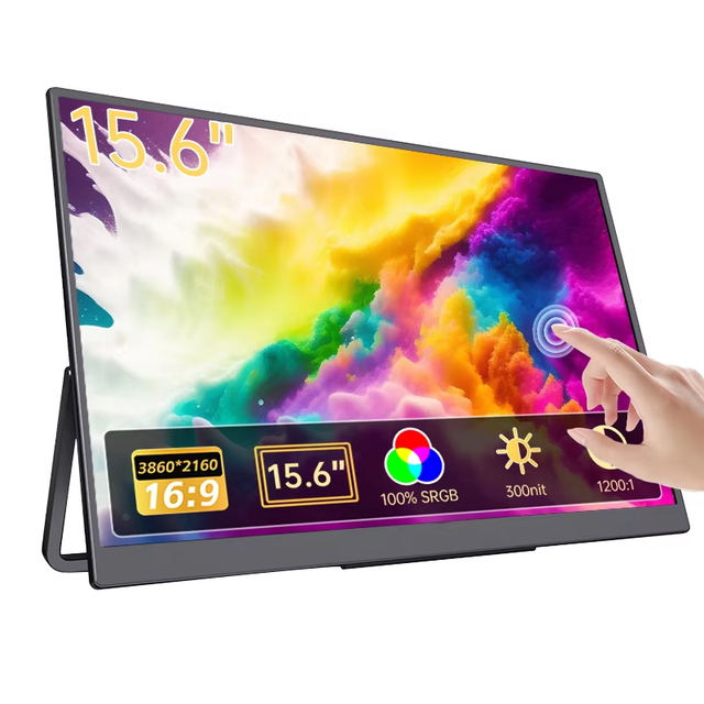 Eimio 15.6" 4K Portable Touch Monitor UHD Ultra Light External Touchscreen Display for Windows Notebook