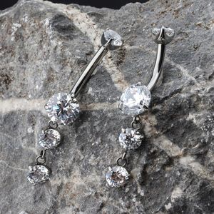 Design personalizzato <span class=keywords><strong>ombelico</strong></span> Piercing anello F136 punta di titanio interno anello <span class=keywords><strong>ombelico</strong></span> filettato pronto per la spedizione - Product Image 2