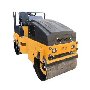 65Hz 1620kg 3 톤 미니 진동 도로 롤러에 작은 타고 KUBOTA D722 와 작은 도로 롤러 더블 드럼 도로 롤러