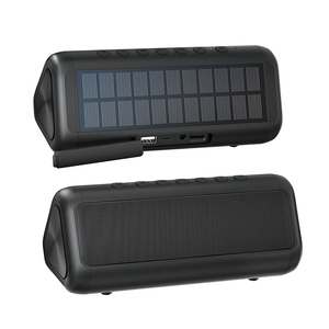 Altavoz Bluetooth Solar ALECTER APH-SA14, Banco de Energía de 5000 mAh, 50 Horas de Reproducción, IPX6 Impermeable, Linterna, Portátil, para Campamento al Aire Libre - Product Image 1