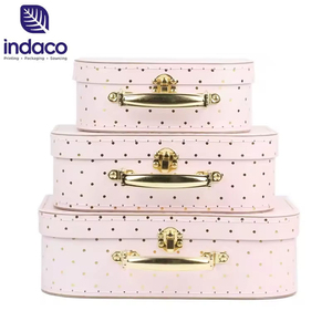 Maleta Decorativa de Cartón con Forma de Maleta de Juguete, Caja de Embalaje para Ropa de Bebé, Maleta de Cartón con Asa - Product Image 2