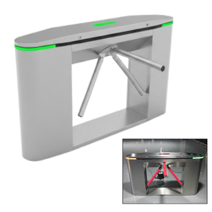 Biometric Tripod Turnstile Security <strong>Barrier</strong> 30-35 Persons/Minute Throughput IP54 Protection Stainless Steel Anti-Tailgating 0.2s - Product Image 1