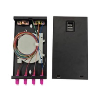 Boîtier de terminaison de fibre optique multimode OM4 LC Duplex 8 cœurs, coque métallique pour le déploiement de câblage de centre de données haute vitesse