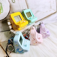 Porte-clés en métal en forme de console de jeux animaux de dessin animé, pendentif de sac à main, vente en gros, ornements pour sac de voiture, cadeau promotionnel pour enfants