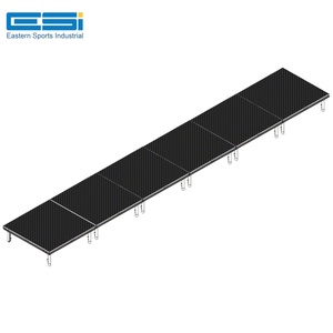ESI-Escenario de aluminio portátil de 4 Patas de alta resistencia con superficie antideslizante para eventos en interiores y exteriores - Product Image 4