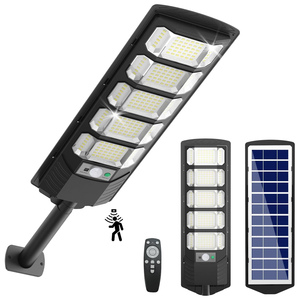 Solar Charging Portable Integrated IP65 Waterproof ABS High Brightness Radar Induction LED Solar Street Light LiFePO4 <b>Battery</b> - Product Image 1