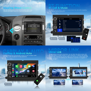 Podofo 7 ''android Carplay tự động Stereo 4 + 128/4 + 64 gam kết nối USB cho Ford F-150 2004-2008 GPS EQ FM RDS BT WIFI số lượng lớn Nhà cung cấp - Product Image 2