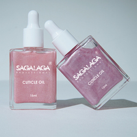 SAGALAGA Bestseller Shimmer Nagelriemolie Natuurlijke Biologische Fruitzaadolie 15ml Pipetflesje Aangepast Logo