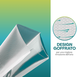 Rotoli per Sottovuoto 250x6000 mm Goffrati per Alimenti Prodotti in Italia - Product Image 4