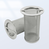 Filtre à eau double couche personnalisé en treillis métallique tissé 304 316 pour tamisage de tuyaux