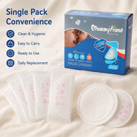 MummyFriend Coussinets d'allaitement jetables absorbants respirants tridimensionnels en SAP, pâte de bois et tissu non-tissé thermofibres, Maternité 24