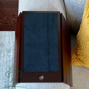 3 in 1 Wooden Couch <strong>Caddy</strong> &amp; Sofa <strong>Arm</strong> Tray &amp; Serving Tray Couch Cup Holder Couch Bar and Snack Tray for Movie Night, Wine,Beer - Product Image 5