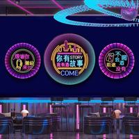 Boîte à Lumière LED Néon Abyss Miroir Personnalisable IP65 pour Bar Billard Salle E-Sports Salle Carrelage de Sol Fond Lumineux Décoration