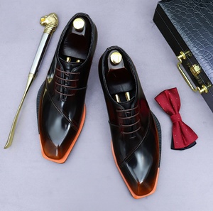 Mocasines de Vestir para Hombre, de Cuero Genuino, Impermeables, Antideslizantes, Ligeros, con Diseño Floral, para Oficina y Carrera Profesional, Cerrados y Fáciles de Poner - Product Image 3