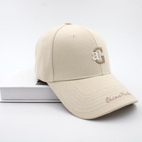 Casquette de baseball personnalisée en sergé de coton, 6 panneaux, logo brodé, chapeau de sport ajustable, fabricant OEM, casquette DadCap en sergé de coton à visière incurvée