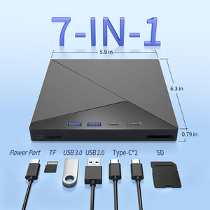 <span class=keywords><strong>Lecteur</strong></span> de <span class=keywords><strong>Blu</strong></span>-<span class=keywords><strong>ray</strong></span> externe multifonctionnel USB 3.0, graveur de <span class=keywords><strong>DVD</strong></span>/BD, <span class=keywords><strong>lecteur</strong></span> de <span class=keywords><strong>Blu</strong></span>-<span class=keywords><strong>ray</strong></span> 4K, <span class=keywords><strong>3D</strong></span> HD, prend en charge tous les formats régionaux, compatible avec les ordinateurs - Product Image 3